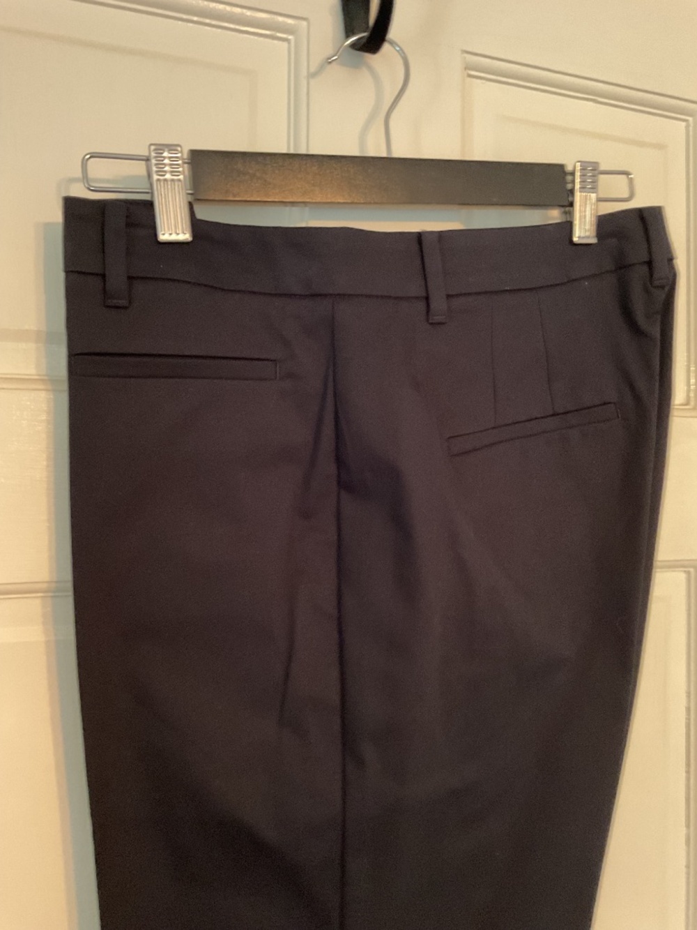 Ann Taylor Cotton Crop Pant Navy Size 8 Curvy Fit NWT - Picture 7 of 9